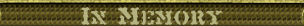In Memory page title banner